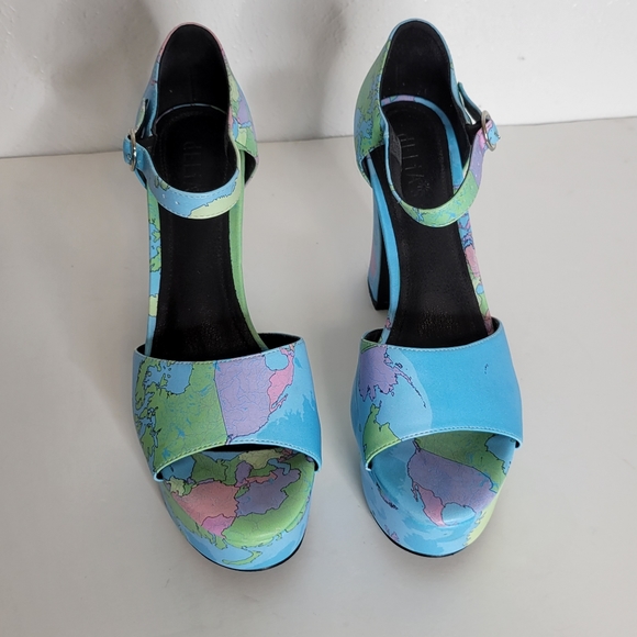 Dolls Kill x Delia's Jet Setter Platform Heels Women's Size 10 - Picture 2 of 12